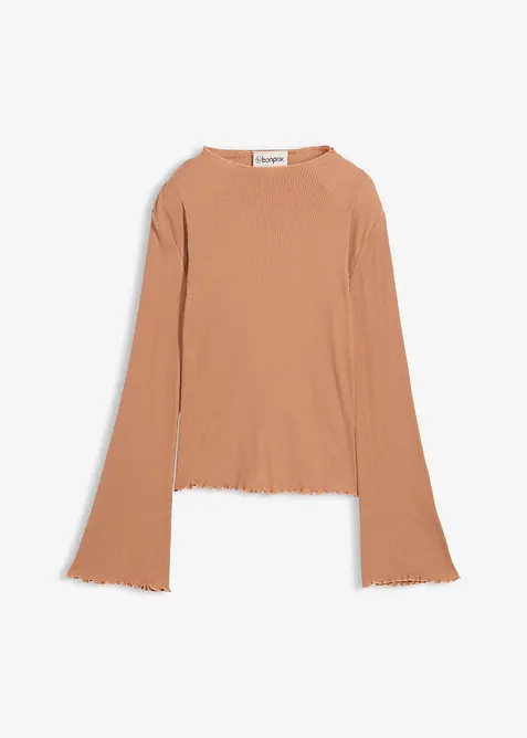 Žebrované tričko z čisté bavlny, bonprix