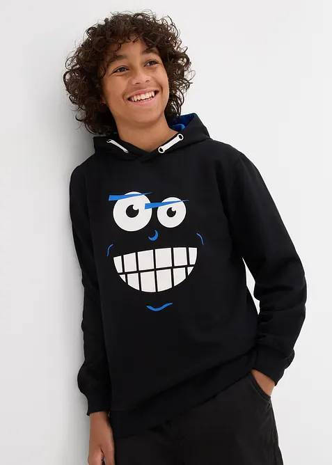 Mikina s kapucí, z čisté bavlny, bonprix