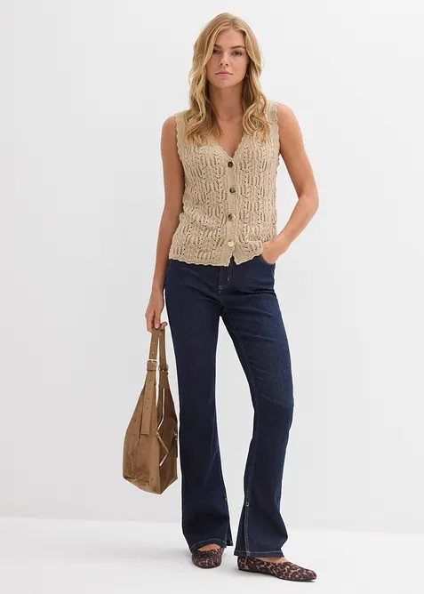 Džíny Bootcut, High Waist, bonprix