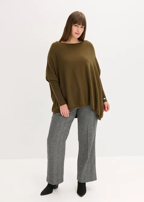 Svetr z jemn&eacute; pleteniny z měkk&eacute; visk&oacute;zov&eacute; směsi, bonprix