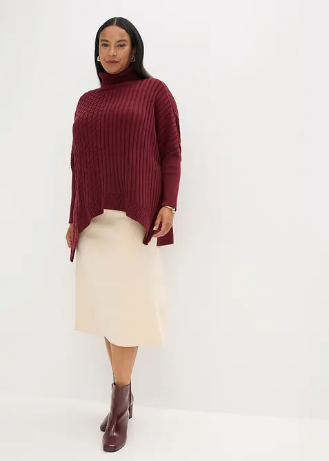 Áčková pletená sukně, bonprix