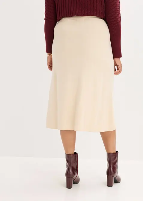 Áčková pletená sukně, bonprix