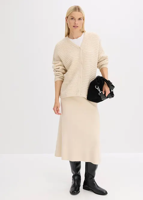 Kabátek ze silnější pleteniny s podílem vlny, bonprix