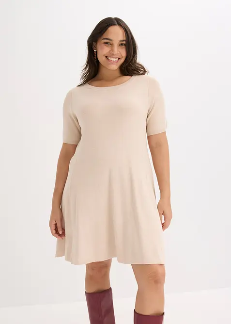 Pletené šaty z měkké viskózové směsi, bonprix