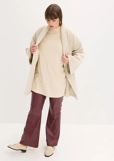 Peler&iacute;nov&yacute; svetr z měkk&eacute; visk&oacute;zov&eacute; směsi, bonprix