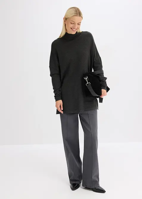 Peler&iacute;nov&yacute; svetr z měkk&eacute; visk&oacute;zov&eacute; směsi, bonprix