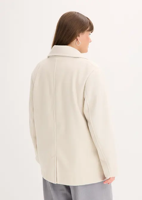 Kabanový kabátek s vlněným vzhledem, bonprix