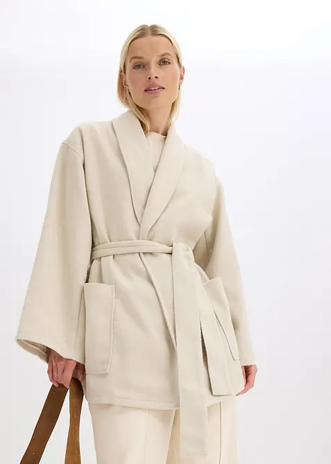 Kabátek s vlněným vzhledem, bonprix