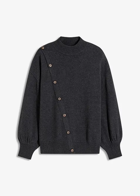 Svetr s knofl&iacute;kovou li&scaron;tou, bonprix