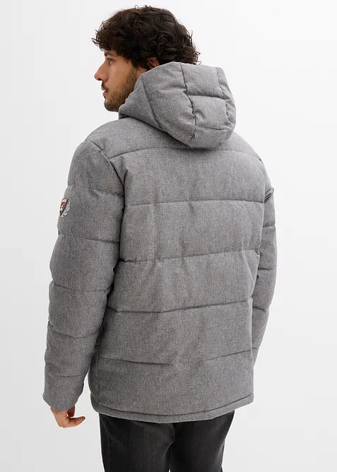 Prošívaná zimní bunda s kapucí, bonprix