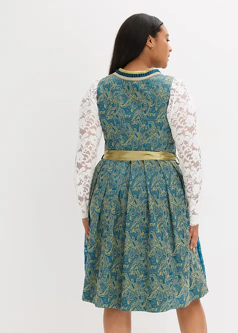 Dirndl se zástěrou s flitry (2dílná souprava), bonprix