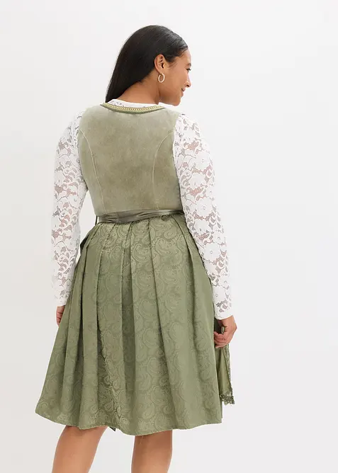 Dirndl se zástěrou s flitry (2dílná souprava), bonprix