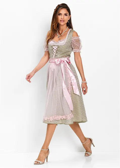 Kroj Dirndl s korálky (2dílná souprava), bonprix