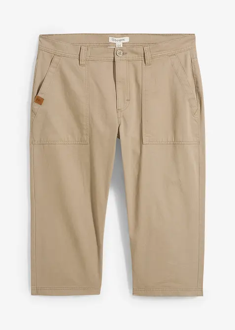 Dlouhé bermudy s nakládanými kapsami, Regular Fit, bonprix