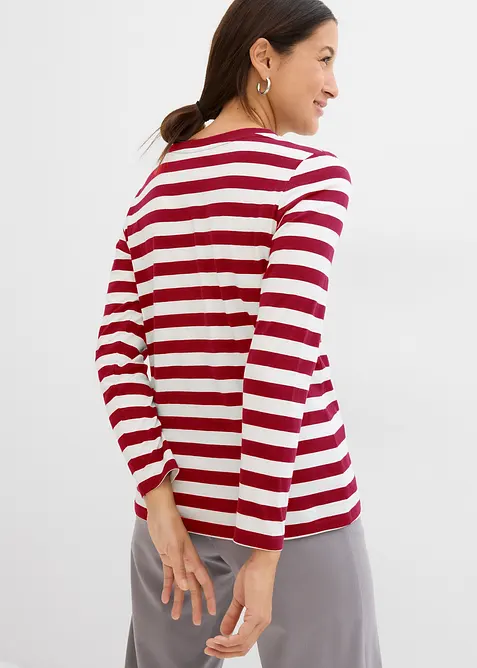 Pruhovan&eacute; triko z čist&eacute; organick&eacute; bavlny, bonprix