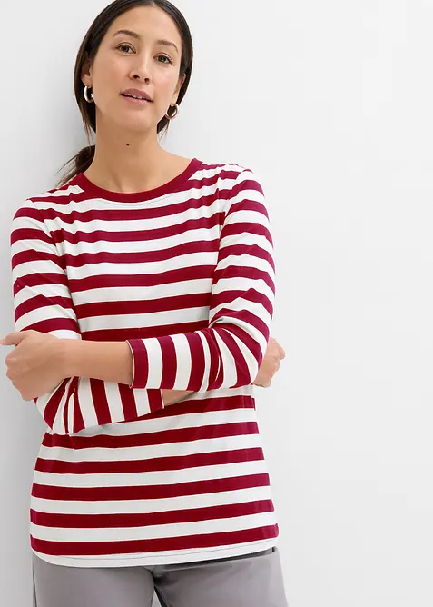 Pruhovan&eacute; triko z čist&eacute; organick&eacute; bavlny, bonprix