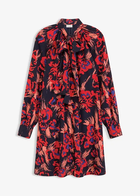 Šaty s vázačkou u límce, bonprix