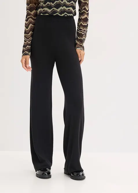 Pletené kalhoty z měkké viskózové směsi, bonprix