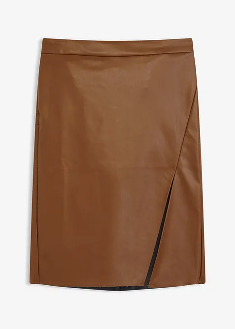 Pouzdrová sukně z umělé kůže, bonprix