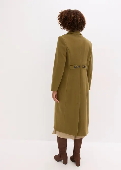 Dlouhý kabát z umělé vlny, bonprix