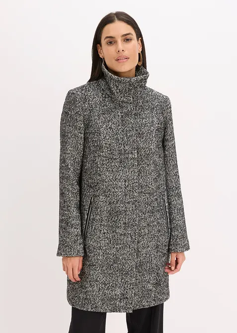 Lež&eacute;rn&iacute; kr&aacute;tk&yacute; kab&aacute;t ve vlněn&eacute;m vzhledu na přechodn&eacute; obdob&iacute;, bonprix