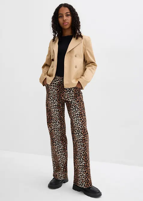 Džíny Wide Leg, Mid Waist, bonprix