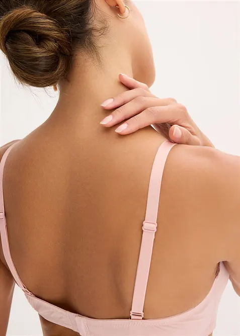 Vyztužená podprsenka bez kostic, z lesklého materiálu, bonprix