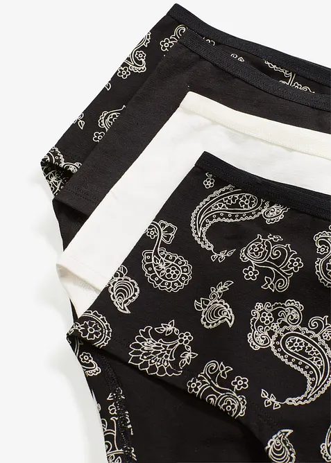 Bokové maxikalhotky s organickou bavlnou (4 ks v balení), bonprix