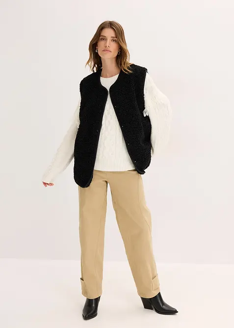 Vesta z medvídkového flísu, bonprix