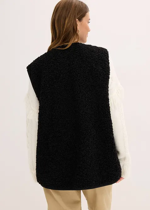 Vesta z medvídkového flísu, bonprix