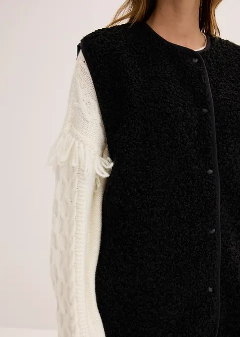 Vesta z medvídkového flísu, bonprix