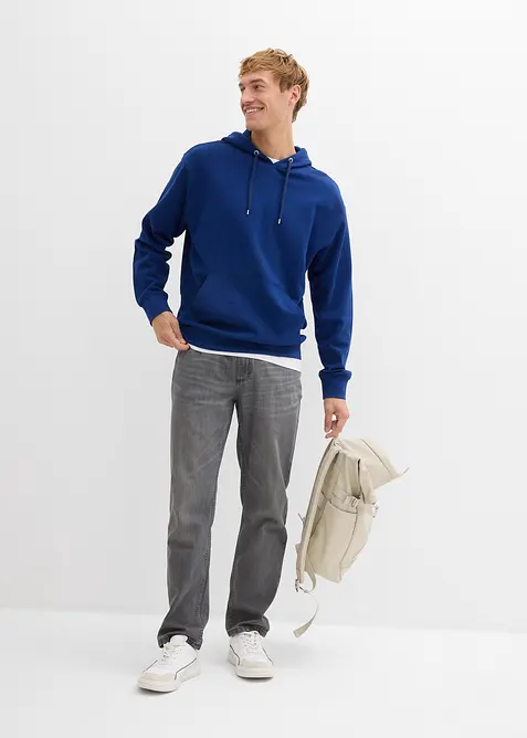 Mikina s kapucí, z čisté organické bavlny, Loose Fit, bonprix