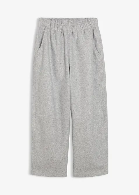 Kalhoty Barrel s vlněným vzhledem, bonprix