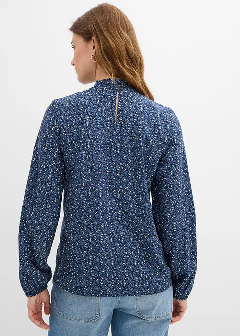 Tunika ze spl&yacute;vav&eacute; visk&oacute;zy, bonprix