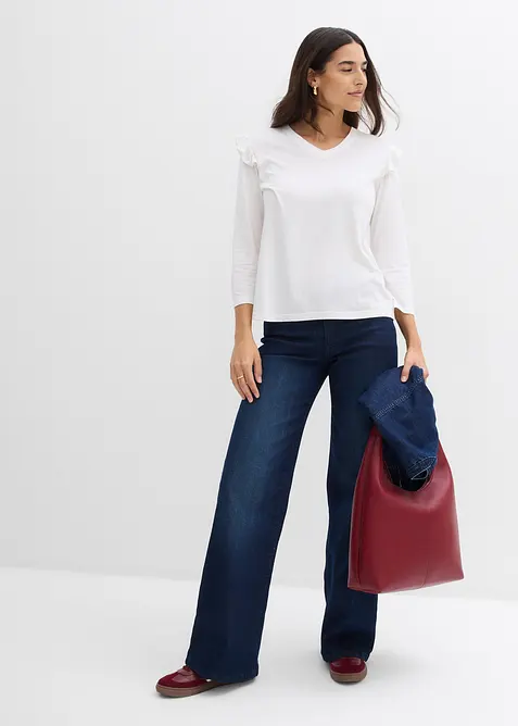 Žerzejové tričko z bavlněné směsi, bonprix