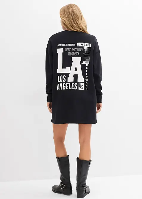 Šaty z teplákoviny z čisté bavlny, bonprix