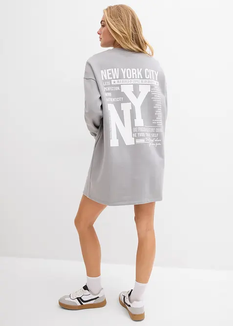 Šaty z teplákoviny z čisté bavlny, bonprix