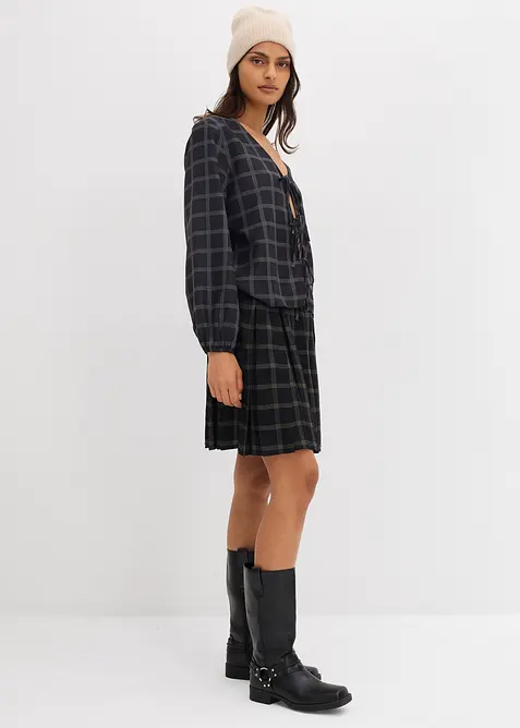 Kalhotová sukně ze splývavé viskózy, bonprix