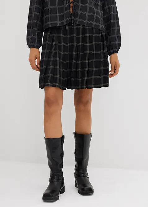 Kalhotová sukně ze splývavé viskózy, bonprix