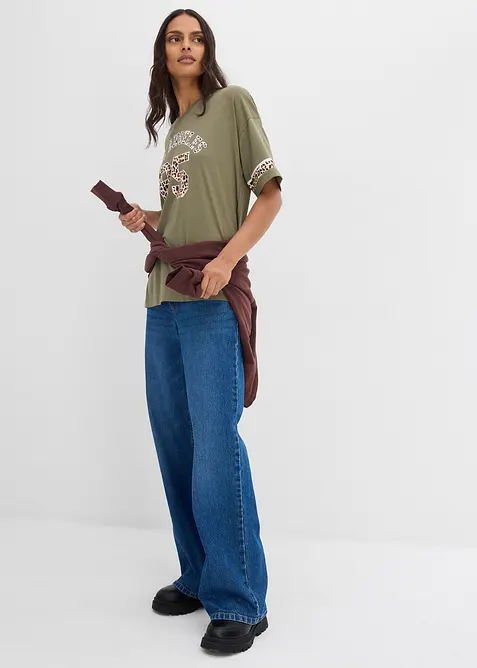 Oversize tričko z čisté organické bavlny, bonprix