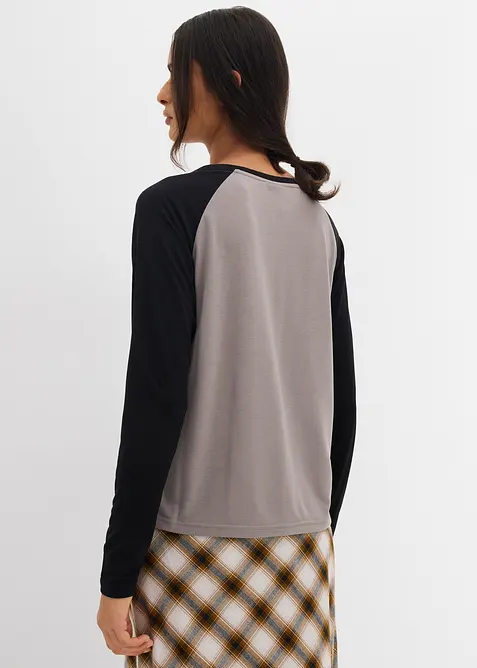 Žerzejové tričko s dlouhým rukávem, bonprix