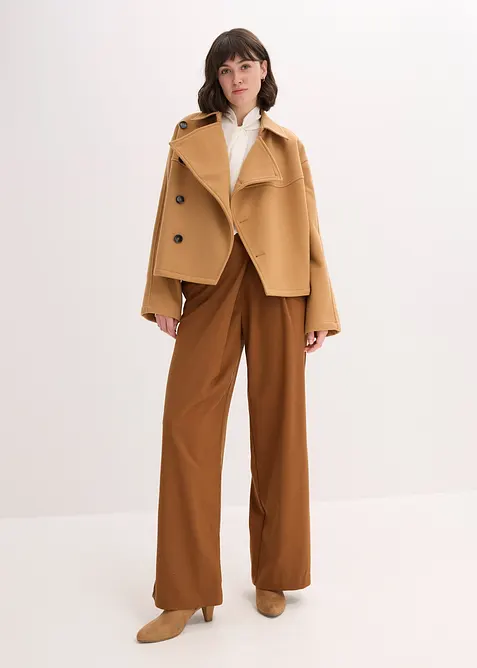 Kalhoty Marlene ze splývavé viskózové směsi, bonprix