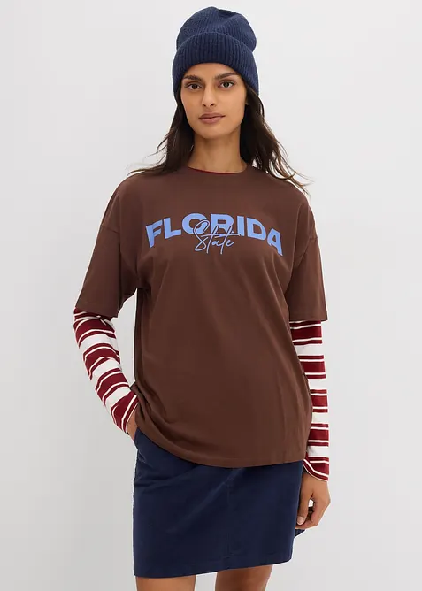 Oversize tričko z čisté organické bavlny, bonprix