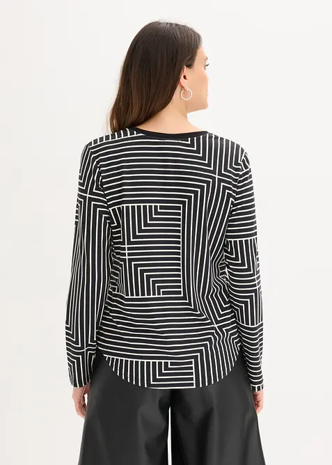 Visk&oacute;zov&eacute; tričko s dlouh&yacute;m ruk&aacute;vem, bonprix