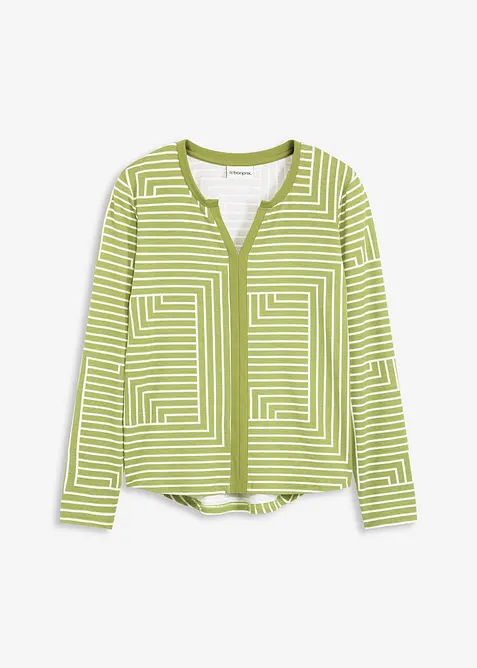 Viskózové tričko s dlouhým rukávem, bonprix