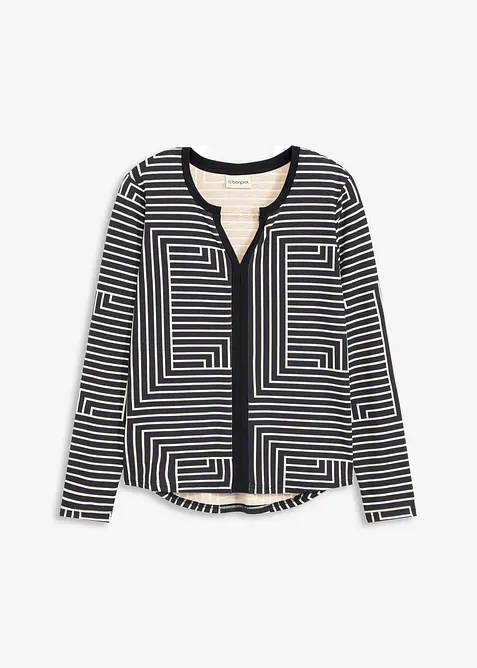 Visk&oacute;zov&eacute; tričko s dlouh&yacute;m ruk&aacute;vem, bonprix