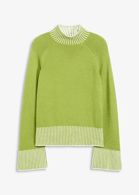 Svetr se stojáčkem, s podílem kašmíru, bonprix