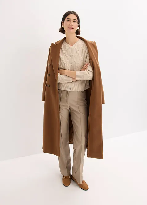 Kabátek ve stylu bomber, s podílem vlny, bonprix