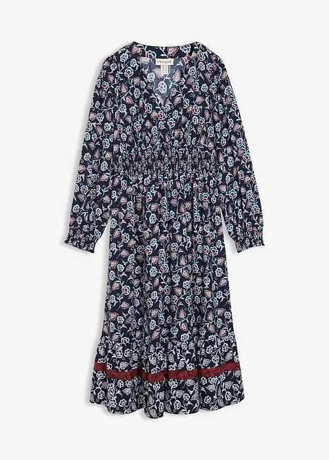 Maxi šaty ze splývavé viskózy, bonprix