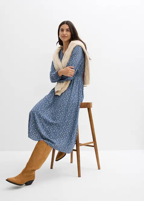 Midi &scaron;aty ze spl&yacute;vav&eacute; visk&oacute;zy, bonprix